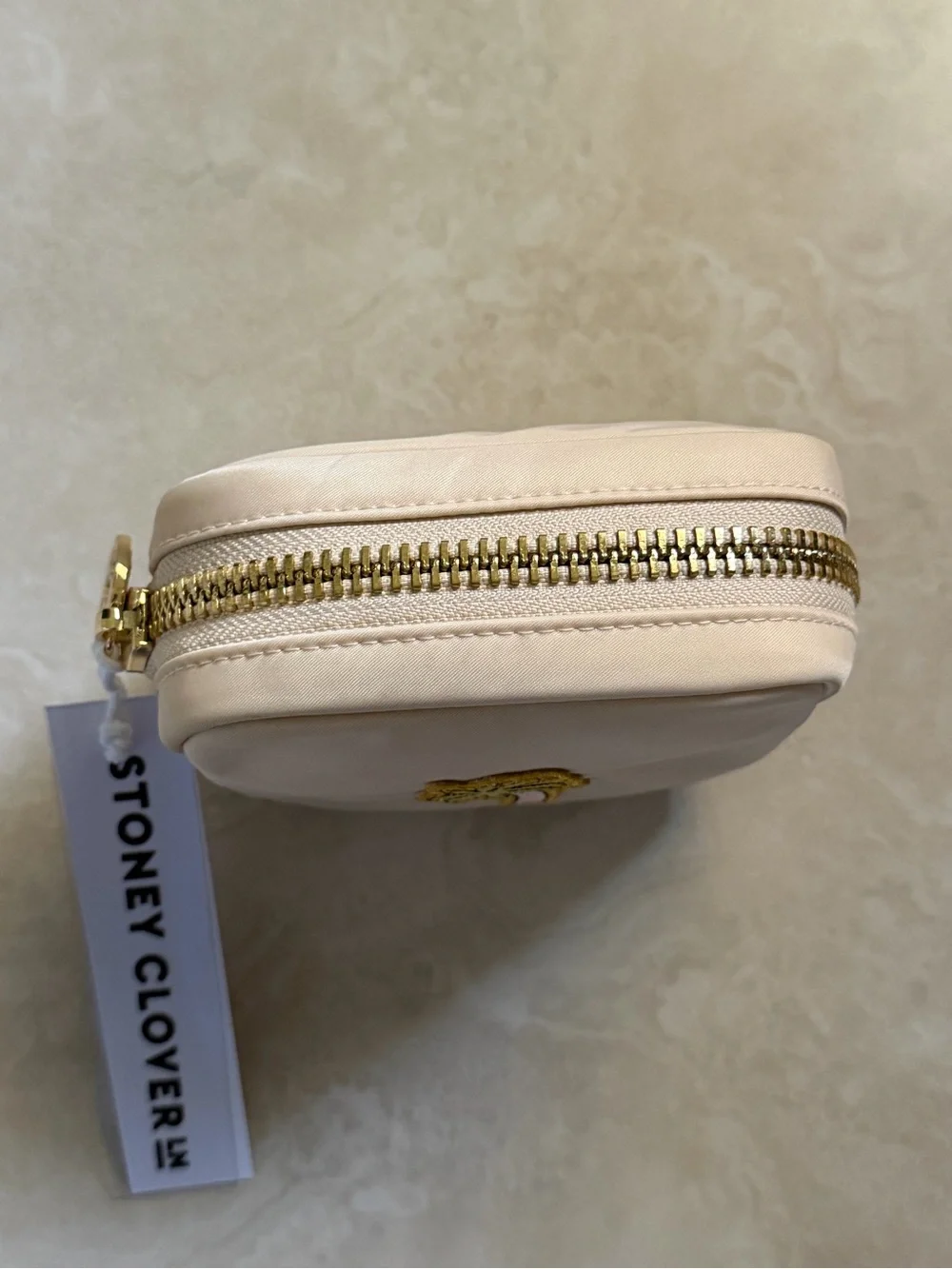 NWT Stoney Clover Classic Mini Pouch in Sand Palm Patch